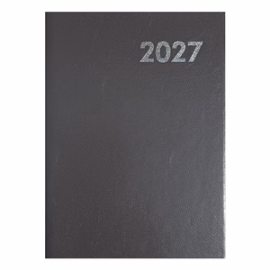 Határidőnapló ALISCA A/5 napi fehér lapos szürke 2027