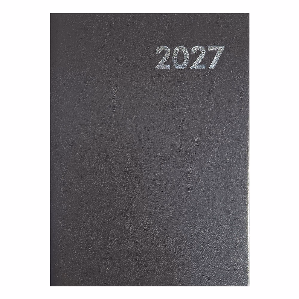 Határidőnapló ALISCA A/5 napi fehér lapos szürke 2027