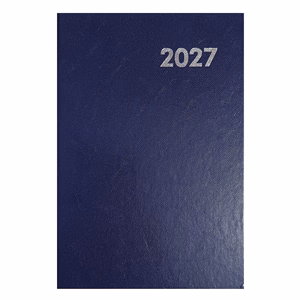 Határidőnapló ALISCA B/5 napi fehér lapos kék 2027