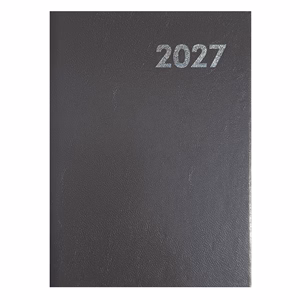 Határidőnapló ALISCA B/5 napi fehér lapos szürke 2027