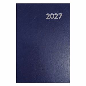 Határidőnapló ALISCA B/6 napi fehér lapos kék 2027
