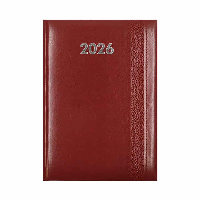 Határidőnapló ALISCA Rebel varrott A/5 napi fehér lapos bordó 2026. Határidőnapló ALISCA Rebel varrott A/5 napi fehér lapos bordó 2026.