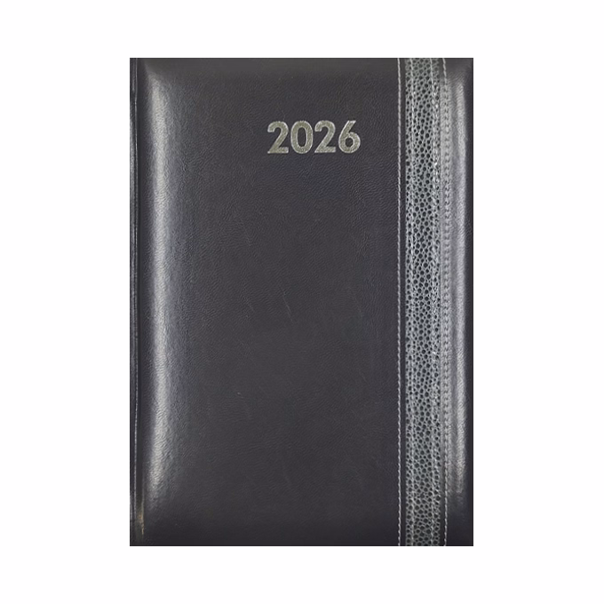Határidőnapló ALISCA Rebel varrott B/5 heti fehér lapos szürke 2026.