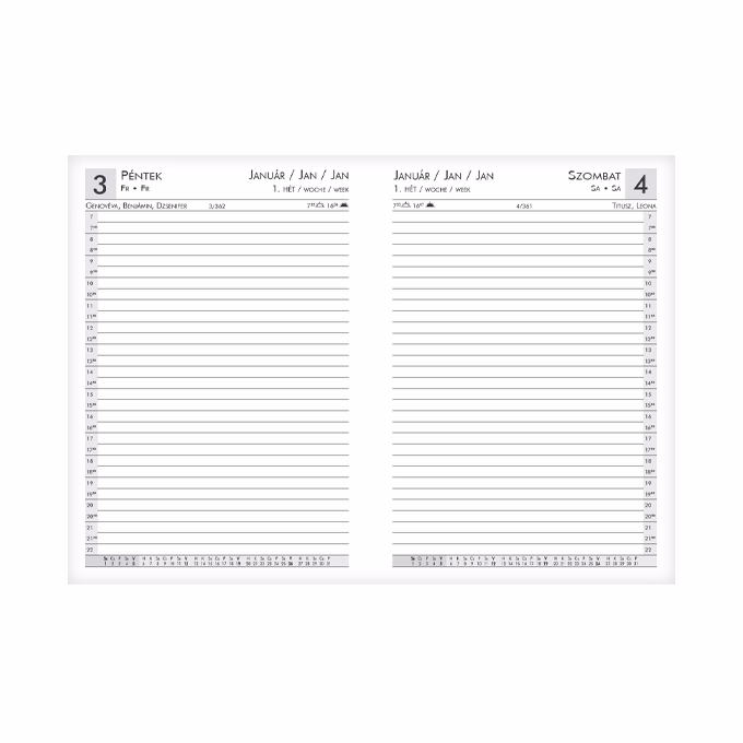 Határidőnapló ALISCA Rebel varrott B/5 napi fehér lapos barna 2026. Határidőnapló ALISCA Rebel varrott B/5 napi fehér lapos barna 2026.