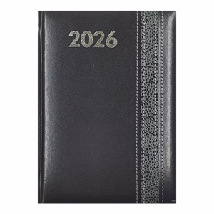 Határidőnapló ALISCA Rebel varrott B/6 napi fehér lapos szürke 2026. Határidőnapló ALISCA Rebel varrott B/6 napi fehér lapos szürke 2026.