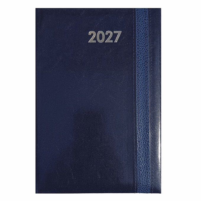 Határidőnapló ALISCA Rebel varrott B/5 heti fehér lapos kék 2027