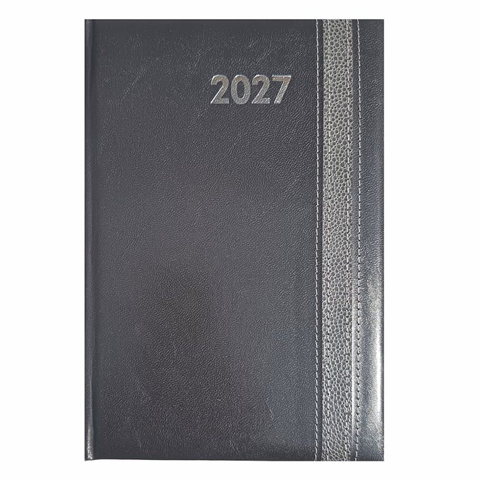 Határidőnapló ALISCA Rebel varrott B/5 heti fehér lapos szürke 2027