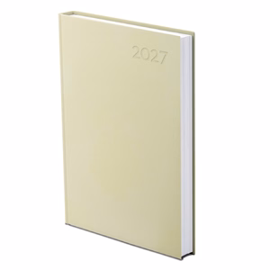 Határidőnapló A/5 napi bézs műbőr 2027