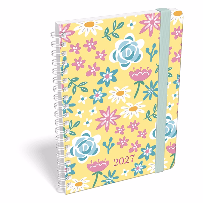 Határidőnapló LIZZYCALENDAR B/6 heti spirálozott gumis 2027
