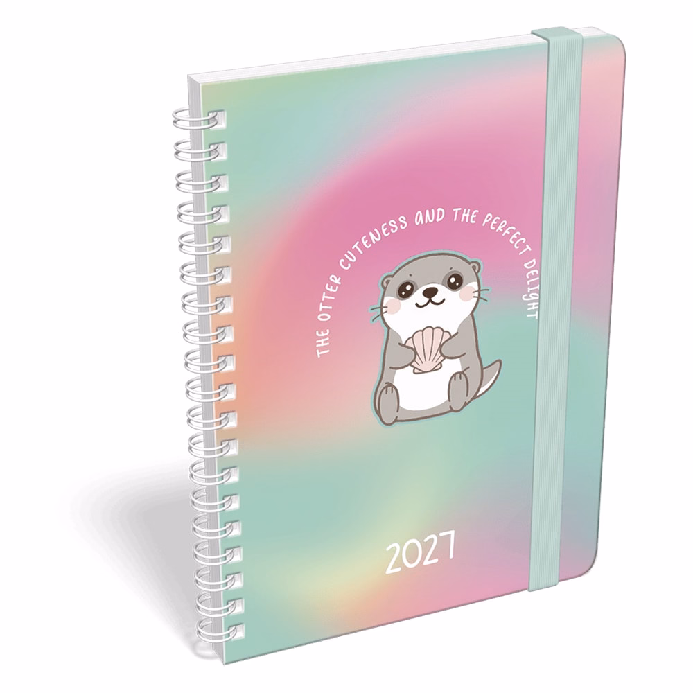 Határidőnapló LIZZYCALENDAR B/6 heti spirálozott gumis Cherry 2027