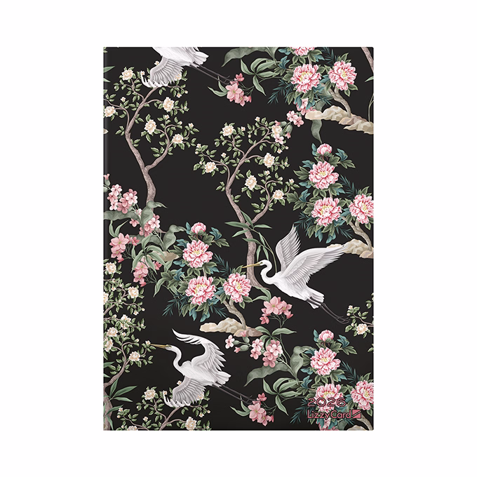 Határidőnapló LIZZY CARD A/5 napi szivacsos Birds at night 2026.