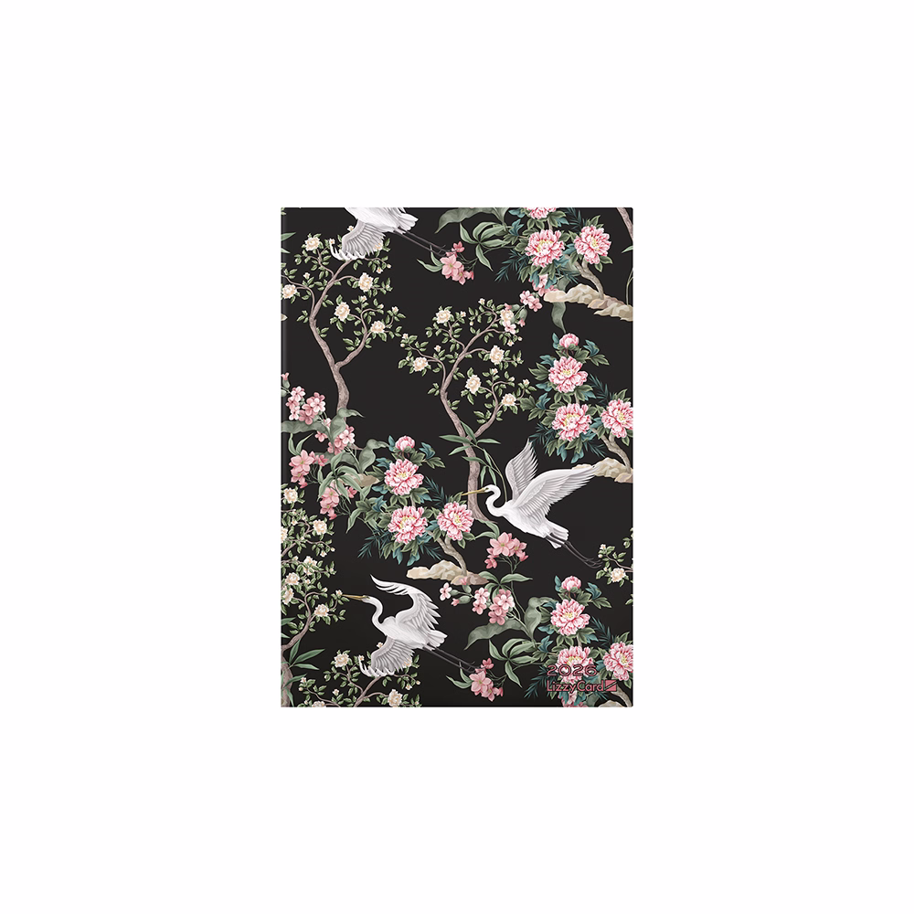 Határidőnapló LIZZY CARD A/5 napi szivacsos Birds at night 2026.