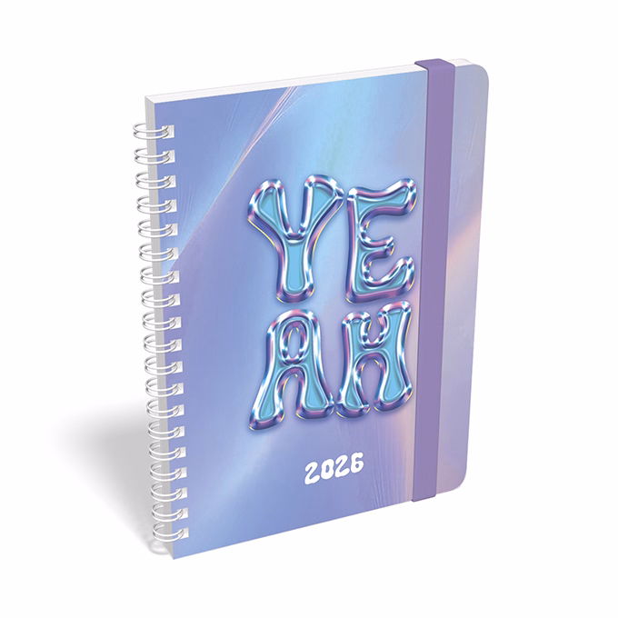 Határidőnapló LIZZY CARD B/6 heti spirálozott gumis Fun 2026.