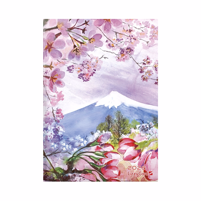 Határidőnapló LIZZY CARD B/6 napi keménytáblás Mountain 2026. Határidőnapló LIZZY CARD B/6 napi keménytáblás Mountain 2026.