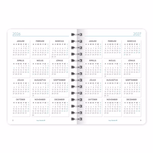 Határidőnapló LIZZY CARD B/6 heti spirálozott gumis Love wins 2026.