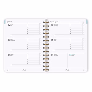 Határidőnapló PLANALL Classic B/5 heti spirálos keményfedelű gumis Chase 2026.