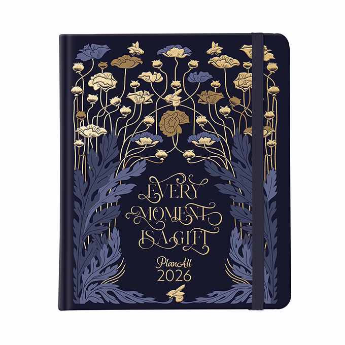Határidőnapló PLANALL New Classic B/5 heti keményfedelű gumis Blue 2026.