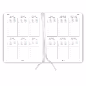 Határidőnapló PLANALL New Classic B/5 heti keményfedelű gumis Autumn 2026.