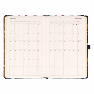 Határidőnapló REALSYSTEM 130x210 mm 2 hét oldalpáronként sárga lapos Harry Potter - Hogwarts 2027