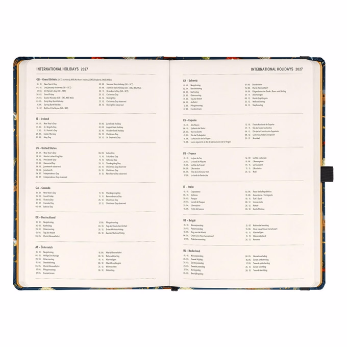 Határidőnapló REALSYSTEM 130x210 mm 2 hét oldalpáronként sárga lapos Harry Potter - Hogwarts 2027