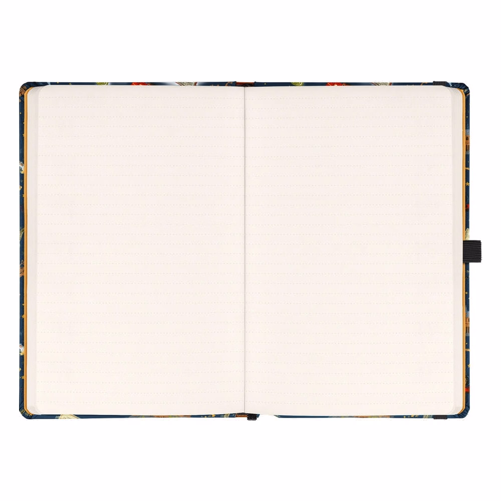 Határidőnapló REALSYSTEM 130x210 mm 2 hét oldalpáronként sárga lapos Harry Potter - Hogwarts 2027