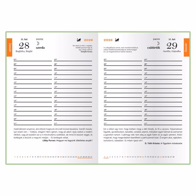 Határidőnapló REALSYSTEM Librobello "Hölgyeknek" B/6 napi fehér lapos 3D lakk Lepke 2026.