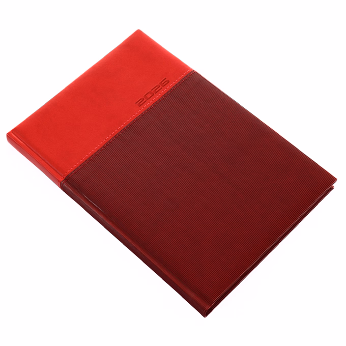 Határidőnapló REALSYSTEM Lux B/5 heti fehér lapos piros 2026. Határidőnapló REALSYSTEM Lux B/5 heti fehér lapos piros 2026.