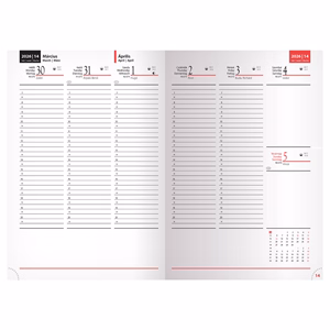 Határidőnapló REALSYSTEM Lux B/5 heti fehér lapos zöld 2026.