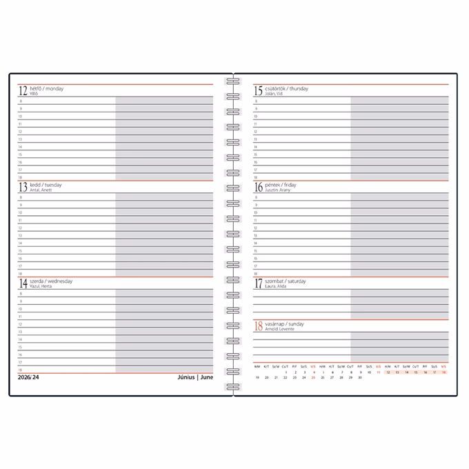 Határidőnapló REALSYSTEM SP1 spirál A/5 heti fehér lapos virágok 2026. Határidőnapló REALSYSTEM SP1 spirál A/5 heti fehér lapos virágok 2026.