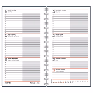 Határidőnapló REALSYSTEM SP2 spirál A/6 heti fehér lapos tropical 2026. Határidőnapló REALSYSTEM SP2 spirál A/6 heti fehér lapos tropical 2026.