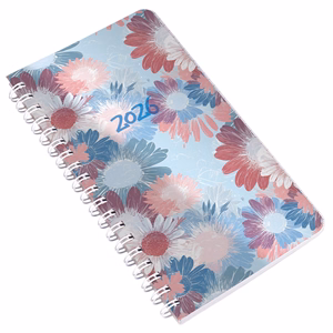 Határidőnapló REALSYSTEM SP2 spirál A/6 heti fehér lapos virágok 2026. Határidőnapló REALSYSTEM SP2 spirál A/6 heti fehér lapos virágok 2026.