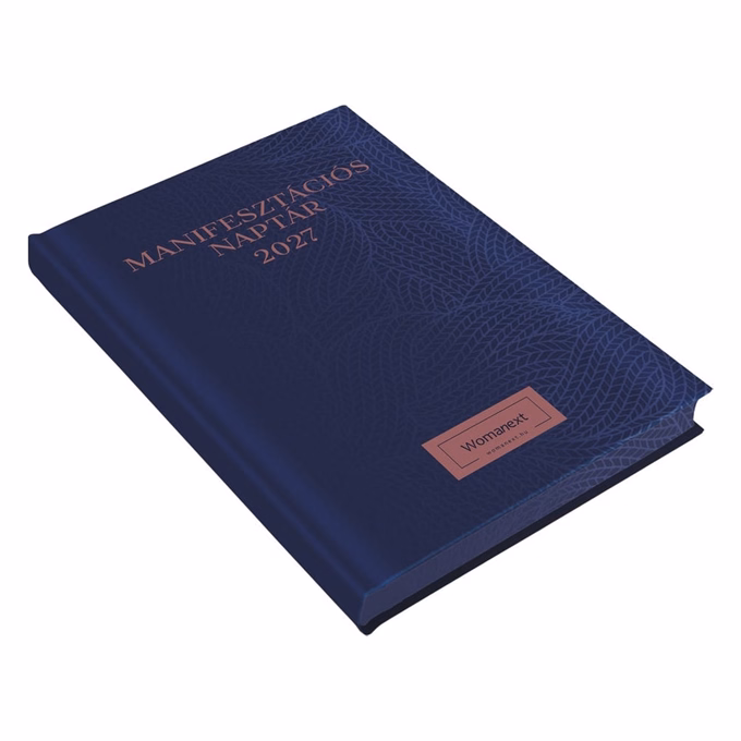 Határidőnapló REALSYSTEM Womanext Manifesztációs naptár A/5 heti fehér lapos  navy blue 2027