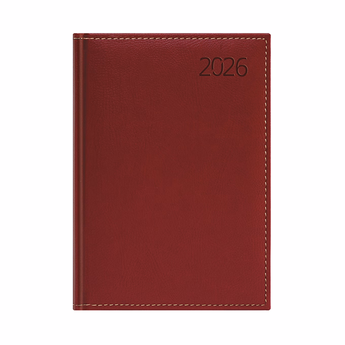 Határidőnapló TOPTIMER Business B021 A/5 napi sárga lapos bordó 2026.