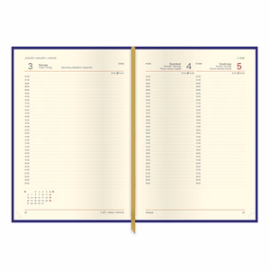 Határidőnapló TOPTIMER Classic C021 A/5 napi sárga lapos bordó 2026.