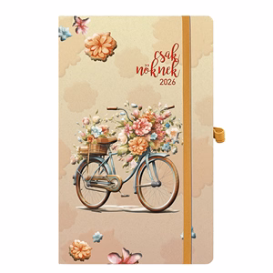 Határidőnapló TOPTIMER "Csak nőknek" N018 A/5 heti fehér lapos Bicikli 2026. Határidőnapló TOPTIMER "Csak nőknek" N018 A/5 heti fehér lapos Bicikli 2026.