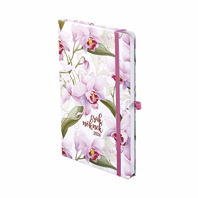 Határidőnapló TOPTIMER "Csak nőknek" N018 A/5 heti fehér lapos Orchidea 2026. Határidőnapló TOPTIMER "Csak nőknek" N018 A/5 heti fehér lapos Orchidea 2026.