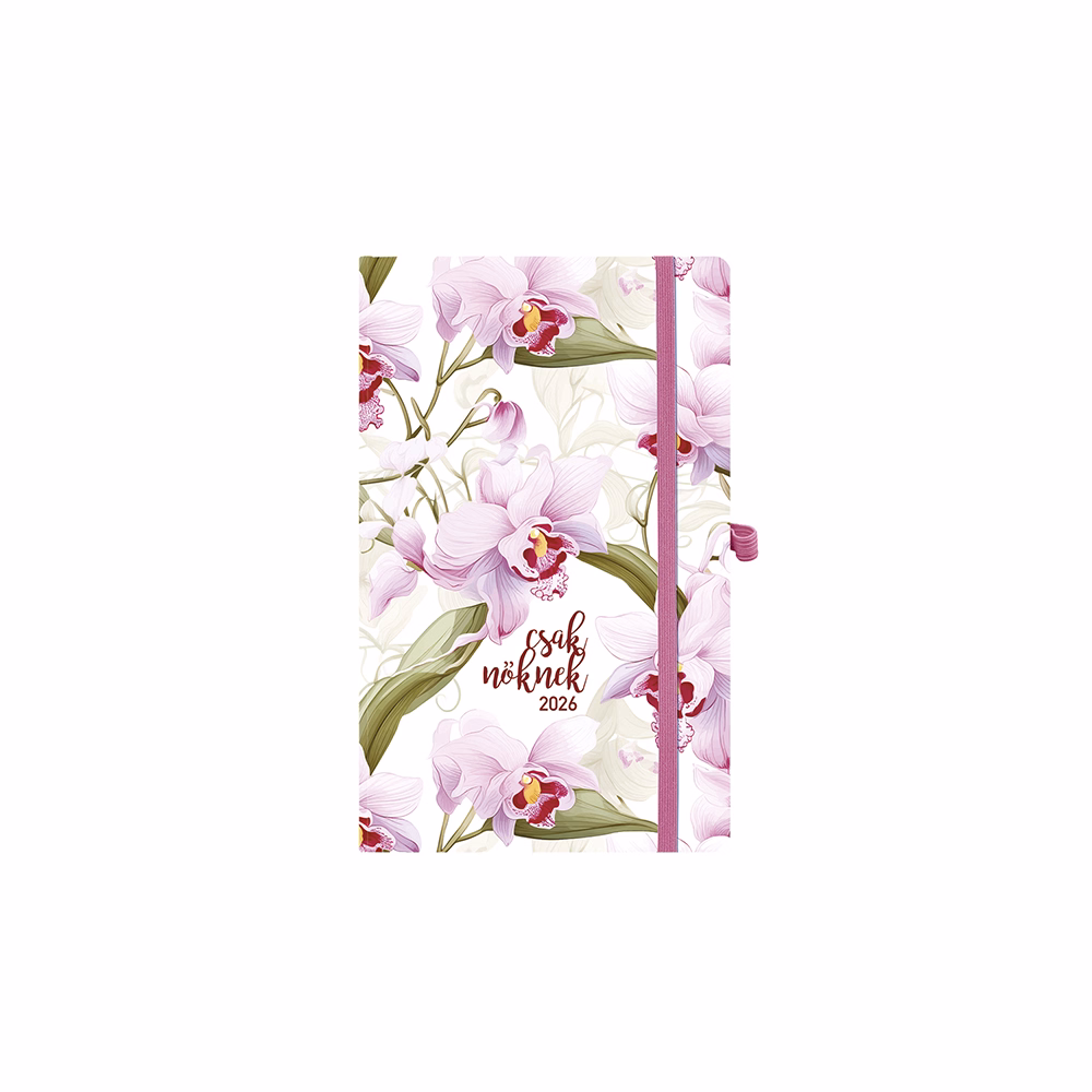 Határidőnapló TOPTIMER "Csak nőknek" N018 A/5 heti fehér lapos Orchidea 2026. Határidőnapló TOPTIMER "Csak nőknek" N018 A/5 heti fehér lapos Orchidea 2026.