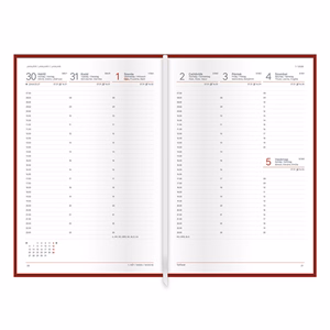 Határidőnapló TOPTIMER Economy E011 B/5 heti fehér lapos fekete 2026.