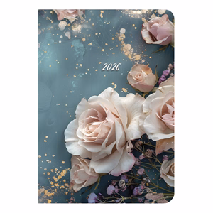 Határidőnapló TOPTIMER Joy J012 B/6 heti fehér lapos Róma Metalizát arany 2026.