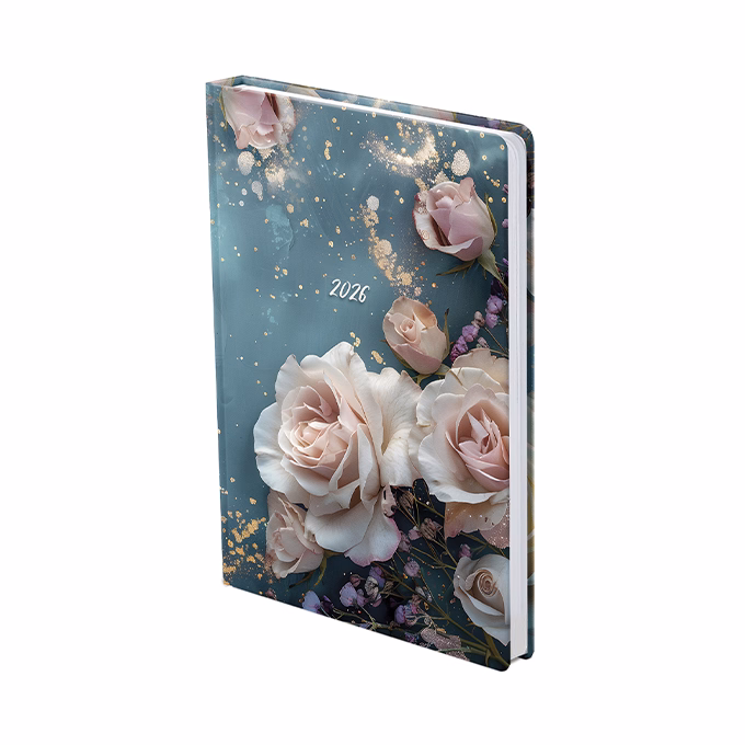 Határidőnapló TOPTIMER Joy J012 B/6 heti fehér lapos Róma Metalizát arany 2026.