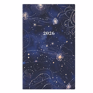 Határidőnapló TOPTIMER Joy J018 A/5 heti fehér lapos keskenyített Galaxis metál 2026.