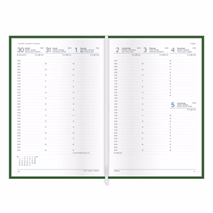 Határidőnapló TOPTIMER Madeira M011 B/5 heti fehér lapos kék-narancs2026.