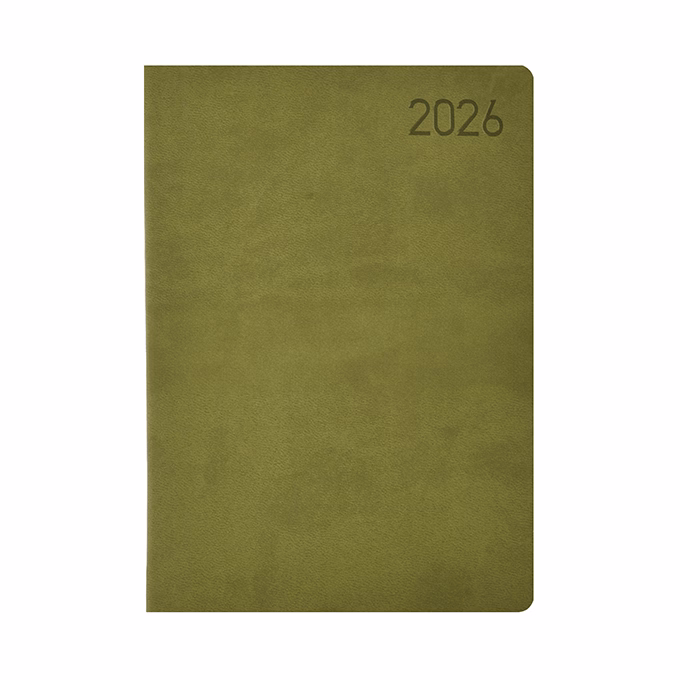 Határidőnapló TOPTIMER Madeira M011 B/5 heti fehér lapos zöld-zöld 2026.