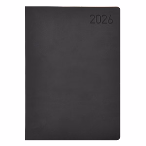 Határidőnapló TOPTIMER Madeira M012 B/6 heti fehér lapos fekete-bordó 2026.