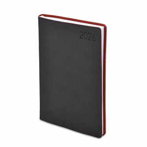 Határidőnapló TOPTIMER Madeira M021 A/5 napi fehér lapos fekete-bordó 2026.