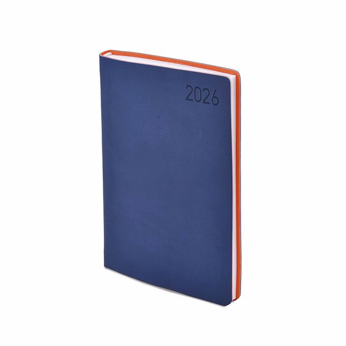 Határidőnapló TOPTIMER Madeira M021 A/5 napi fehér lapos kék-narancs 2026.