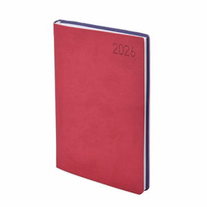 Határidőnapló TOPTIMER Madeira M021 A/5 napi fehér lapos rózsa-lila 2026.