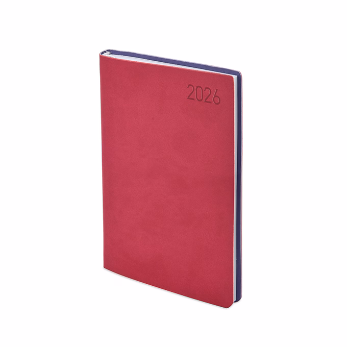 Határidőnapló TOPTIMER Madeira M021 A/5 napi fehér lapos rózsa-lila 2026.