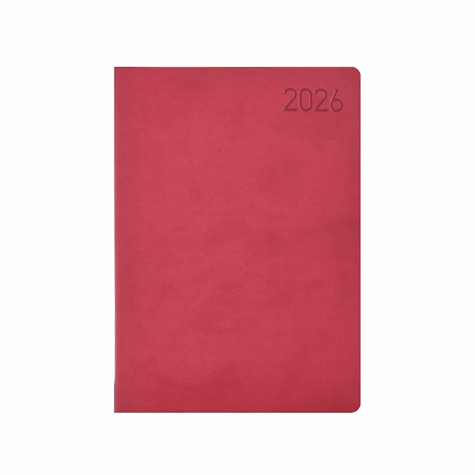 Határidőnapló TOPTIMER Madeira M021 A/5 napi fehér lapos rózsa-lila 2026.