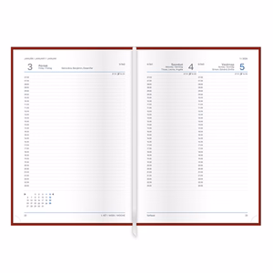 Határidőnapló TOPTIMER Madeira M021 A/5 napi fehér lapos zöld-zöld 2026.